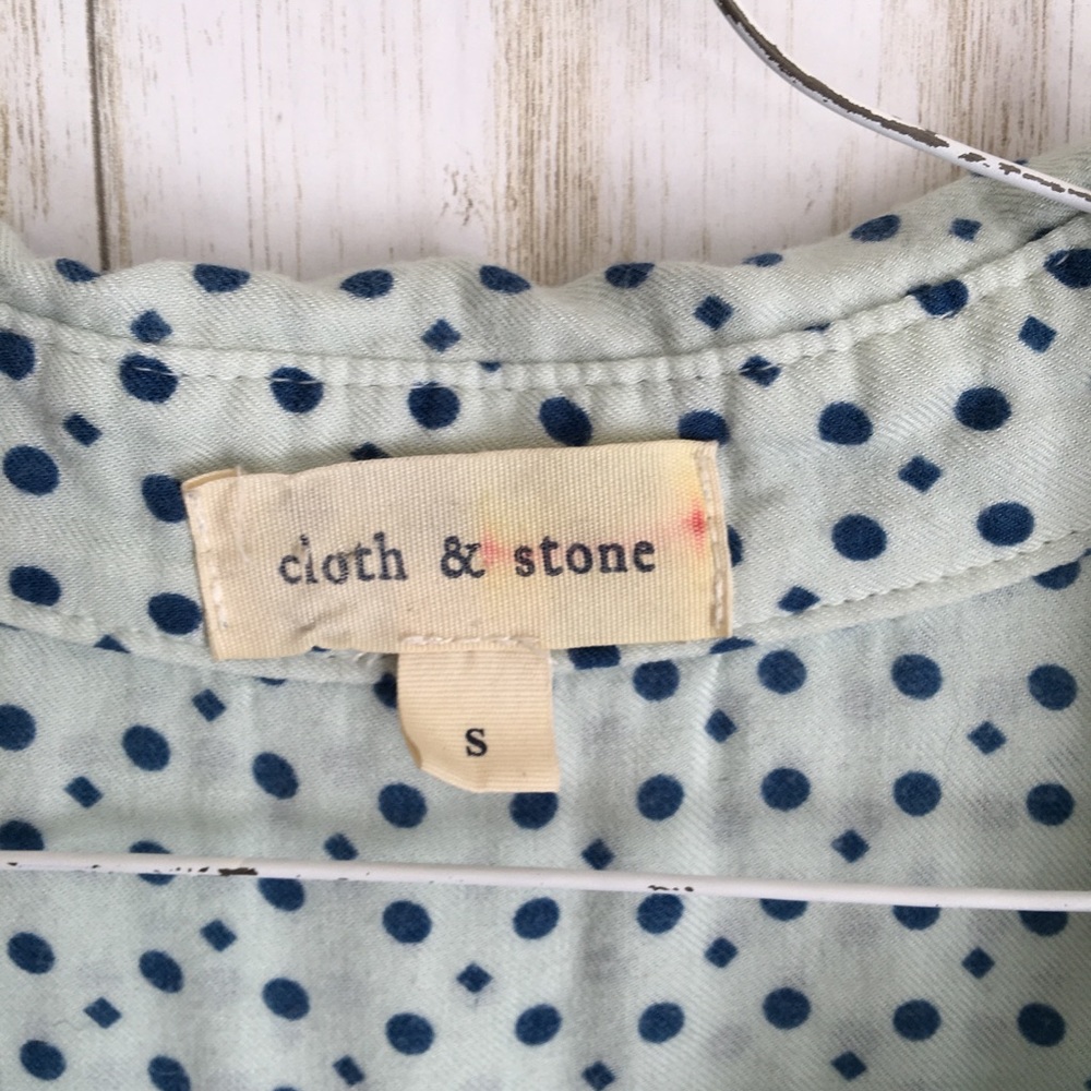 cloth & stone Light Blue Polka Dots Soft Tank Top - Picture 3 of 7